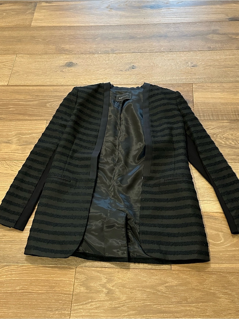 BCBG MaxAzria striped textured blazer size small